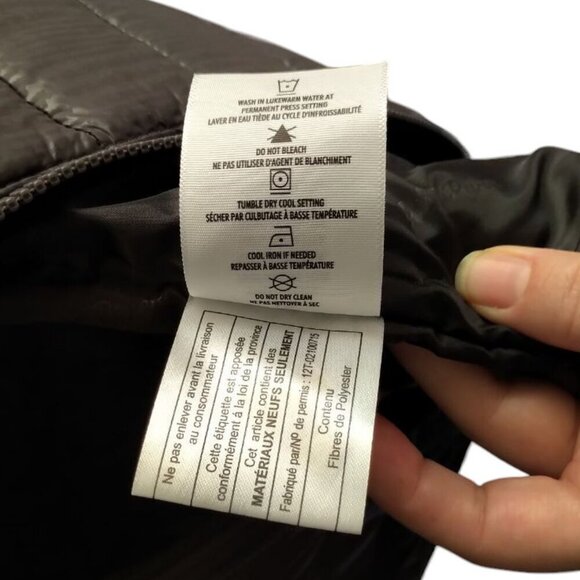 WIND RIVER Mid-length Puffer Parka Light-weight Hooded Jacket Gray Fall Winter - Picture 7 of 16